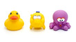 duck fish octopus isolated