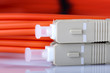 Fiber optic cables. Fiber optic cables.