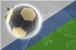 Flag of Lesotho soccer