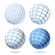 Globe. Vector design elements.