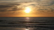Dramatic sunset at Pacific Ocean (timelapse with no sound)