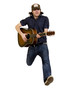 passionate guitarist jumps