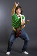 Portrait of a successful rockstar Portrait of a successful rockstar