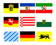 german main lander flags vector german main lander flags vector