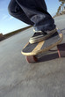 Longboard skating on the promenade