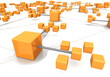 Business network concept marco effect Business network concept marco effect