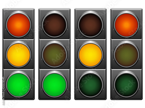 Vector: Traffic lights. Traffic lights.