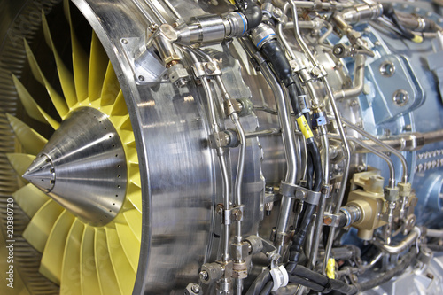 Photo: Detailed exposure of a turbo jet engine Detailed exposure of a turbo jet engine