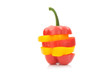 Sliced bell peppers