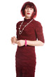 A man dressed as a woman A man dressed as a woman