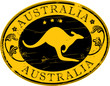 Vector stamp - Australia