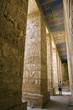 Photo: Painted carvings of hieroglyphs and figures at Medinet Habu, Mortuary Temple of Ramses III aka The Ramesseum. West Bank, Luxor, Egypt Painted carvings of hieroglyphs and figures at Medinet Habu, Mortuary Temple of Ramses III aka The Ramesseum. West Bank, Luxor, Egypt
