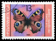 Butterfly on a postage stamp Butterfly on a postage stamp