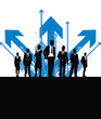 business people with arrow background business people with arrow background