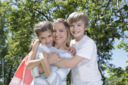 Photo: Happy mother with her children Happy mother with her children