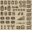 Electronic display Icons Set