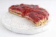 Strawberry jelly cake with almond