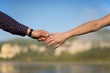 Couple hands