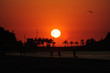 Sunrise in Rio de Janeiro, Ipanema beach and  Arpoador