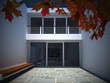 Modern house courtyard