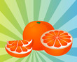 Orange sections illustration