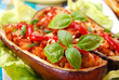 aubergine stuffed with mince meat aubergine stuffed with mince meat