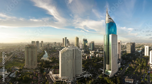 Jakarta city panorama Jakarta city panorama