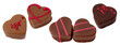 Chocolate truffles isolated on white background