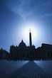 Photo: Obelisk in St Peters Square Backlit by the Sun Obelisk in St Peters Square Backlit by the Sun
