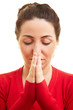 Woman praying