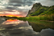 Photo en ligne au meilleur prix Sunset reflection at Karekare Beach