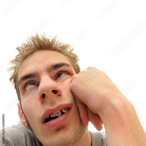 Photo: Tired bored student Tired bored student