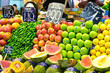 fruit stall in barcelona fruit stall in barcelona