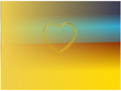Coeur et lumière à l'horizon.