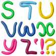 Plasticine alphabet