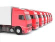 alignement de camions rouges alignement de camions rouges