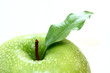 Photo: Fresh green apple close-up Fresh green apple close-up