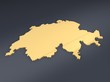 Schweiz Karte goldig