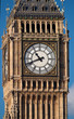Close up shot of the Big Ben in London