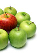 different concept with apples different concept with apples