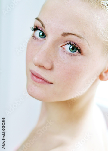 Photo: pretty girl with clean skin pretty girl with clean skin
