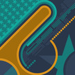 Abstract background with retro elements