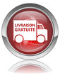 Bouton LIVRAISON GRATUITE (Transport Express Service Domicile)