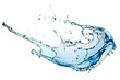 Blue water splash Blue water splash