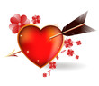 Heart pierced by an arrow Cupid. Heart pierced by an arrow Cupid.
