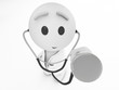 a cute 3d medic (3d isolated happyman series)