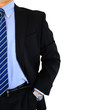 Well-dressed businessman isolated over white Well-dressed businessman isolated over white