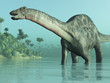 Illustration: Dicraeosaurus Dinosaur 3D render Dicraeosaurus Dinosaur 3D render