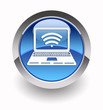 ''Wi-fi'' glossy icon ''Wi-fi'' glossy icon