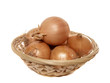 Fresh onion in the punnet